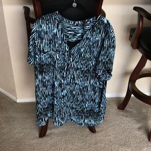 Plus size zip top tunic.